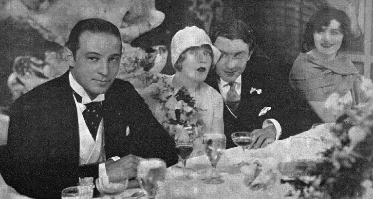 Rudy and Pola Negri (L and R) were best man and maid of honor at Mae's marriage to David Mdivani