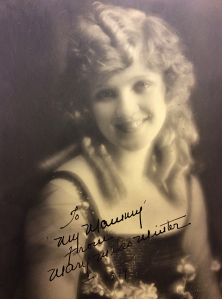 Mary Miles Minter signed this photo to "My Mammy"